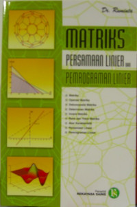 MATRIKS PERSAMAAN LINIER DAN PEMROGRAMAN LINIER