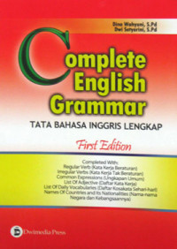 COMPLETE ENGLISH GRAMMAR TATA BAHASA INGGRIS LENGKAP